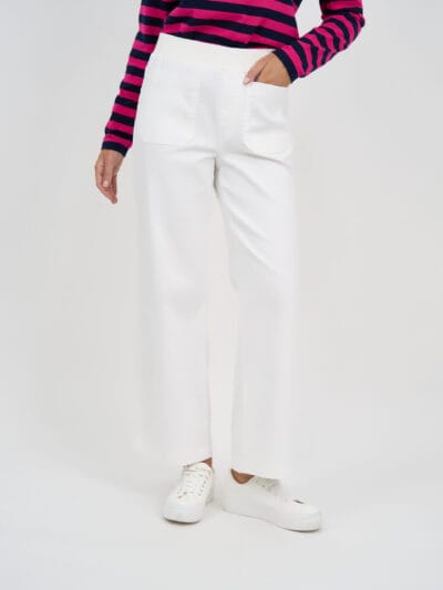 Carpenter Stretch Leg Jean White Threadz