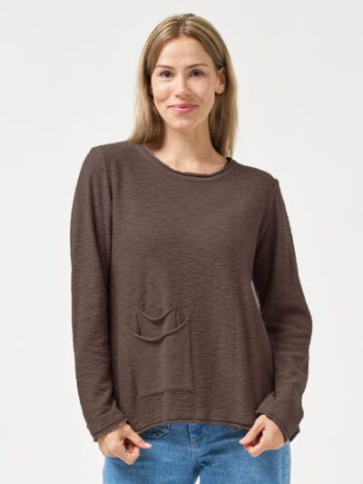 Double Pocket Knit Chocolate Worthier