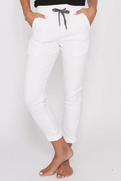 Chino Jogger White Leoni