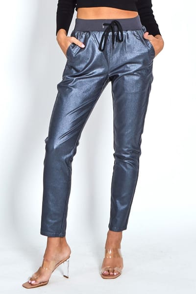 Metallic Jogger Charcoal Leoni