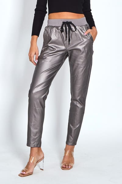 Metallic Jogger Pewter Leoni