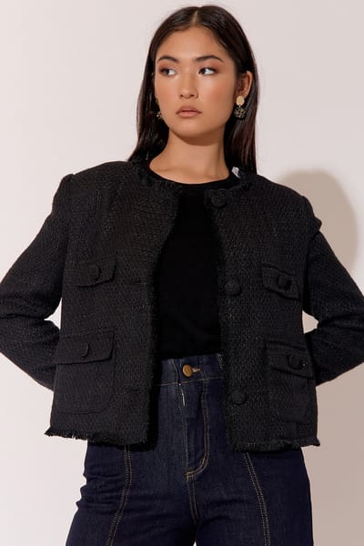 Tweed Jacket Black adorne