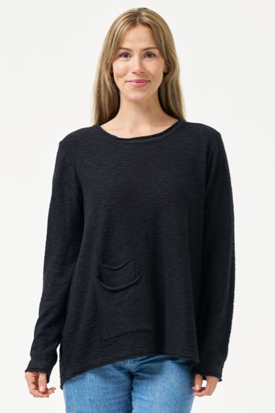 Double Pocket Knit Black Worthier