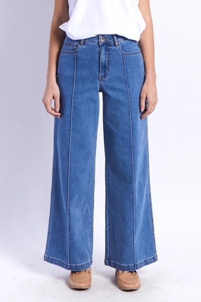 Stitch Front Denim Jean Blue Leoni