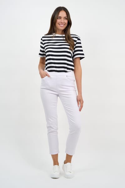 Chicago Stretch Pull On Jeans White Threadz