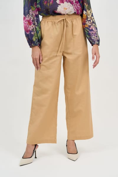 Linen Relaxed Pant Camel Liberty Rose