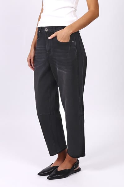 Toni Barrel-Leg Jeans Black Leoni