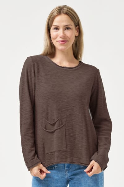 Double Pocket Knit Chocolate Worthier