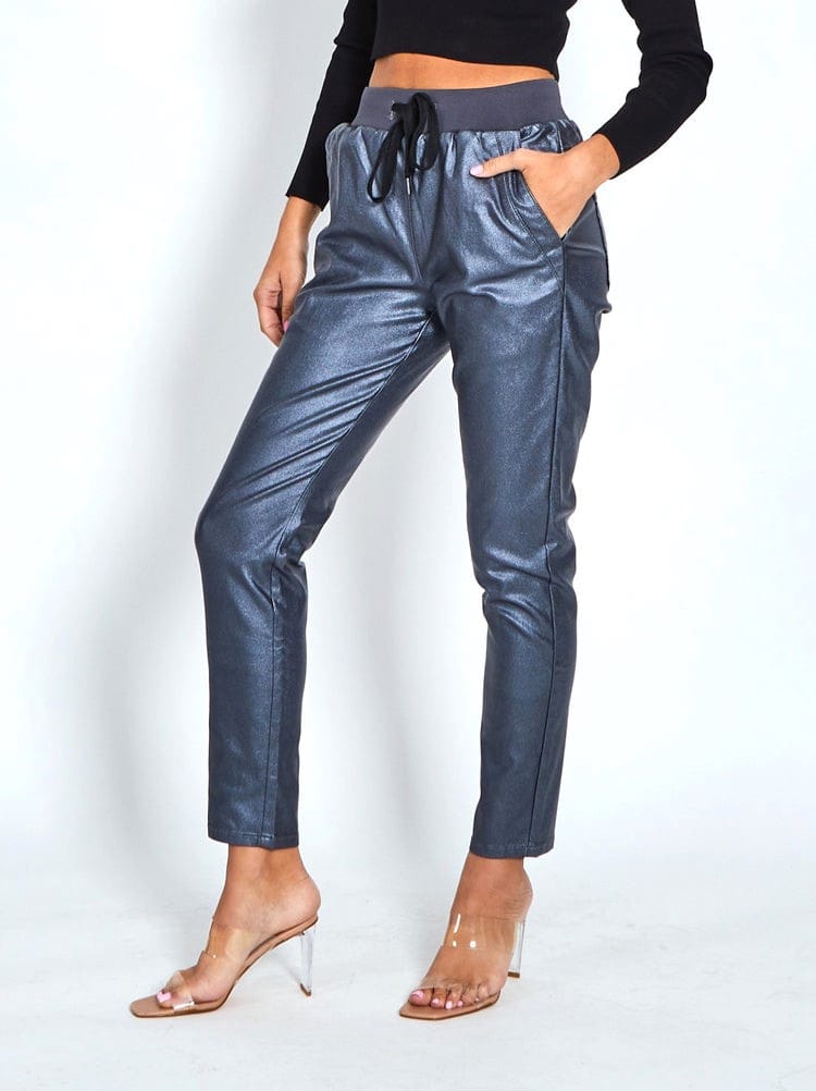 Metallic Jogger Charcoal Leoni