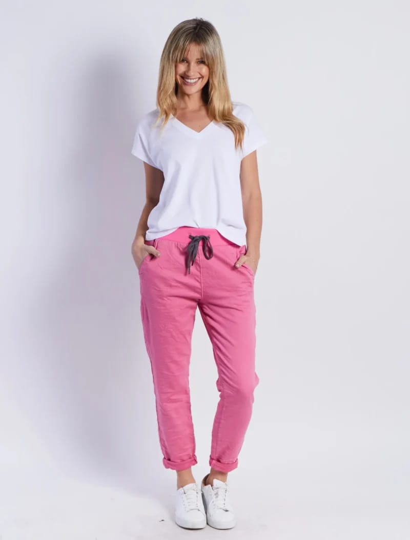 Chino Jogger Pink Leoni
