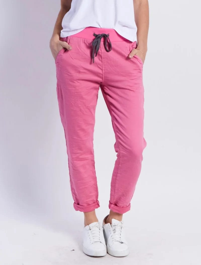 Chino Jogger Pink Leoni