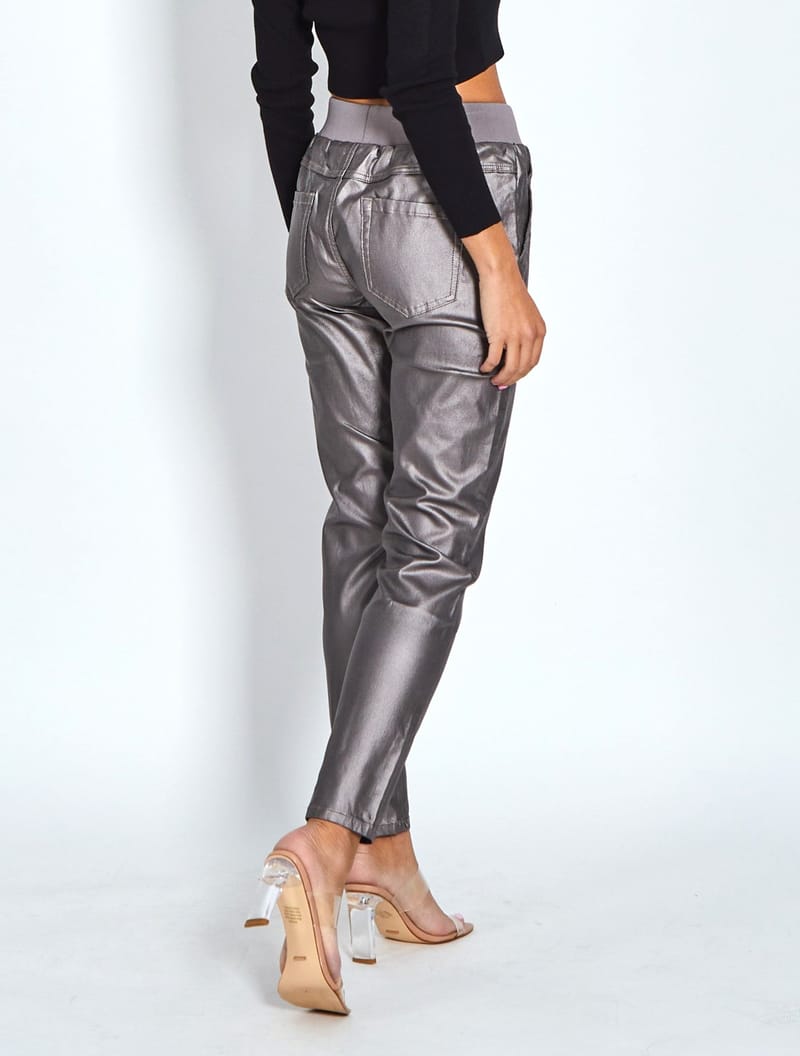 Metallic Jogger Pewter Leoni