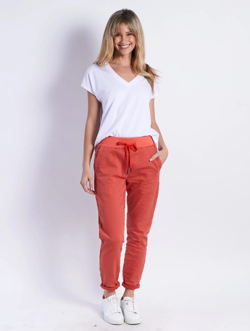 Chino Jogger Rust Leoni