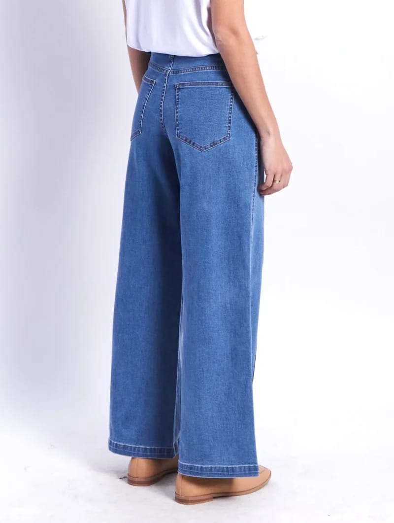 Stitch Front Denim Jean Blue Leoni