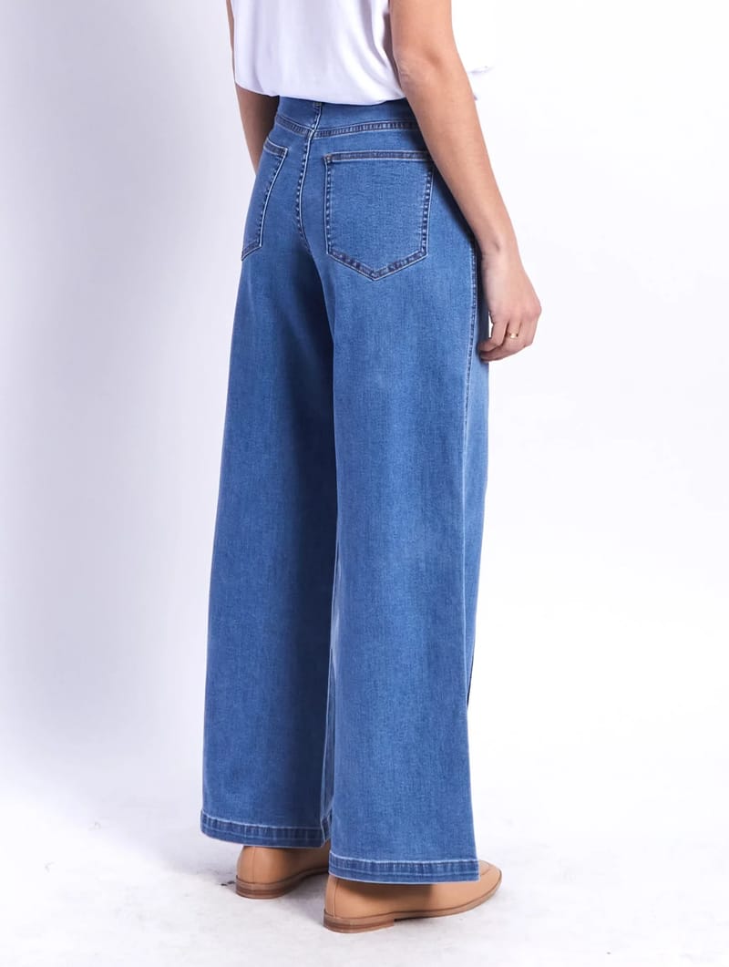 Stitch Front Denim Jean Blue Leoni