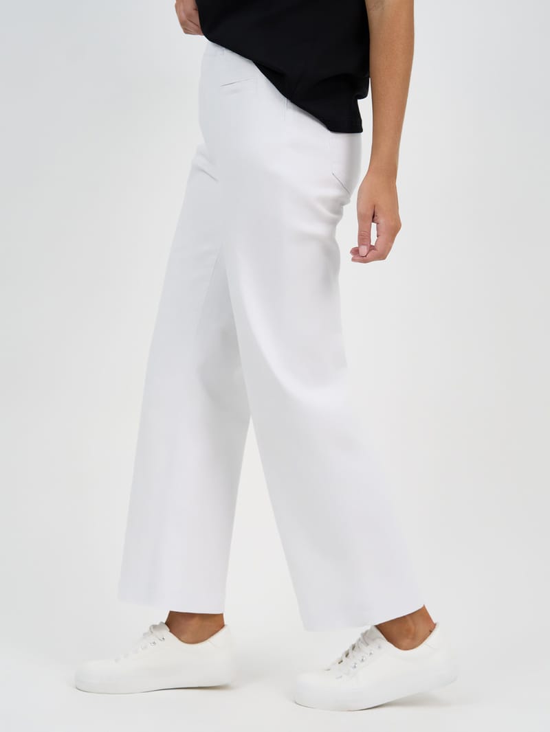 Maddy Wide Leg Jean White Threadz