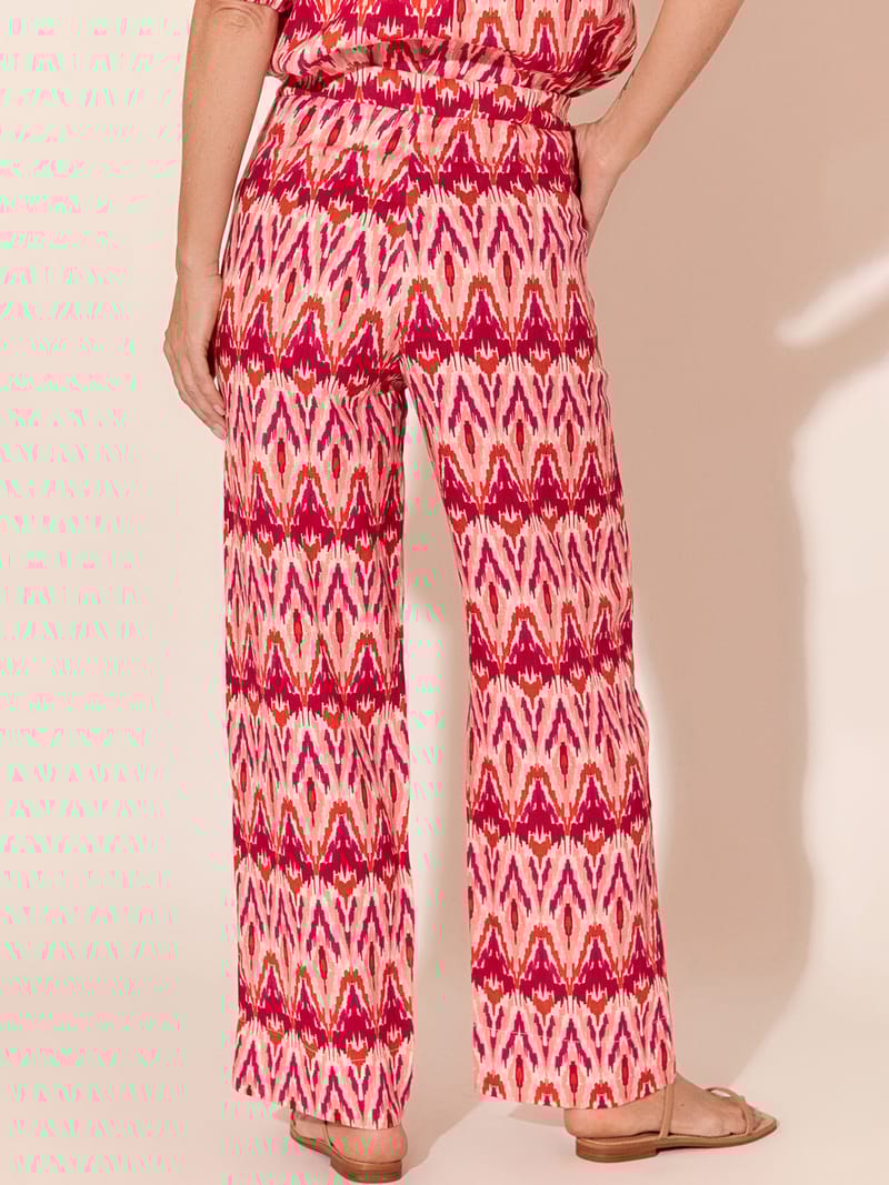 Relaxed Leg Linen Pant Pink adorne