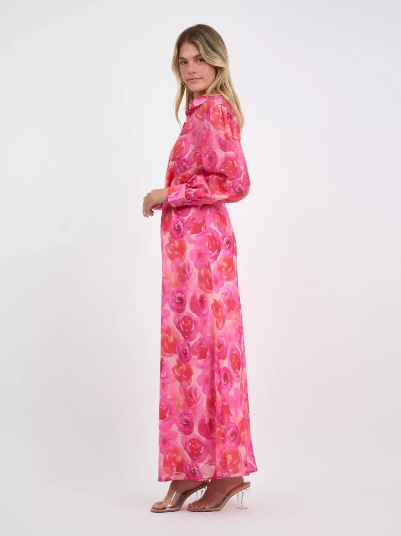 Bias Cut Skirt Red Liberty Rose