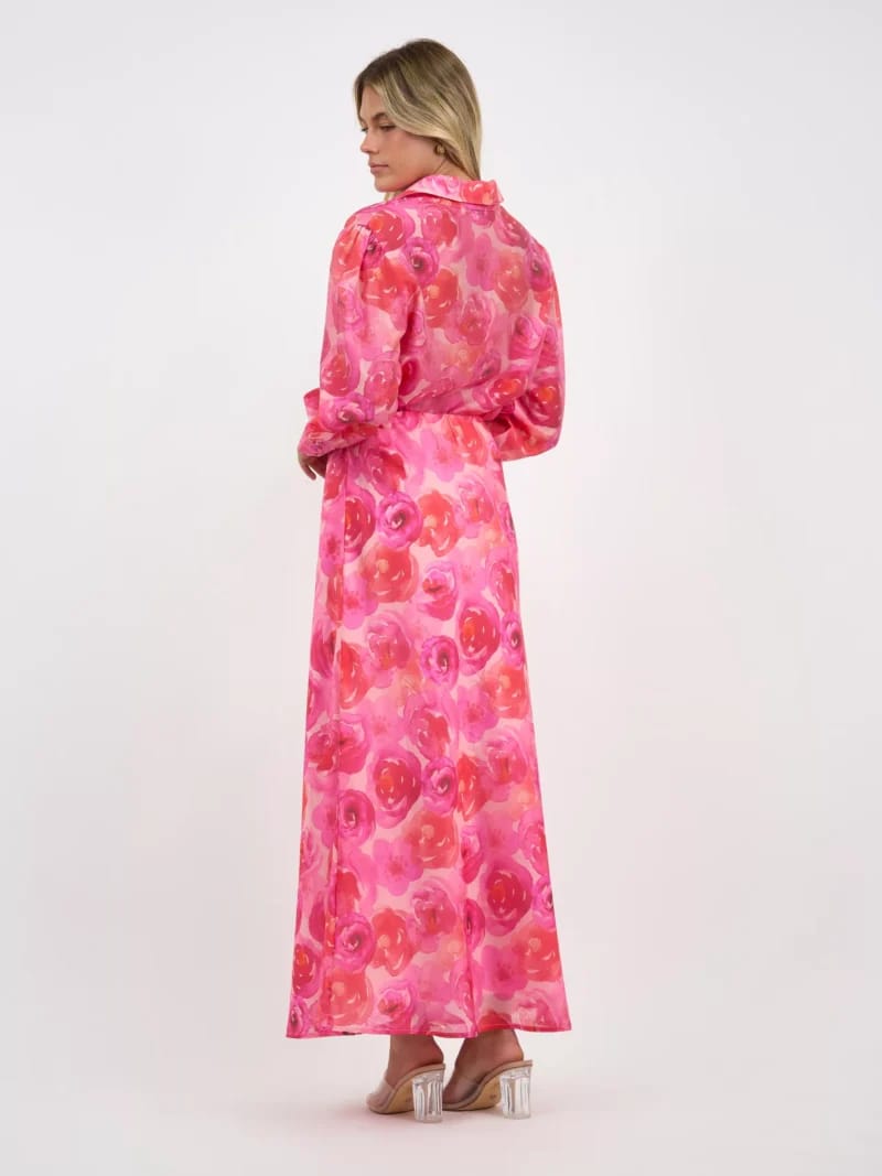 Bias Cut Skirt Red Liberty Rose