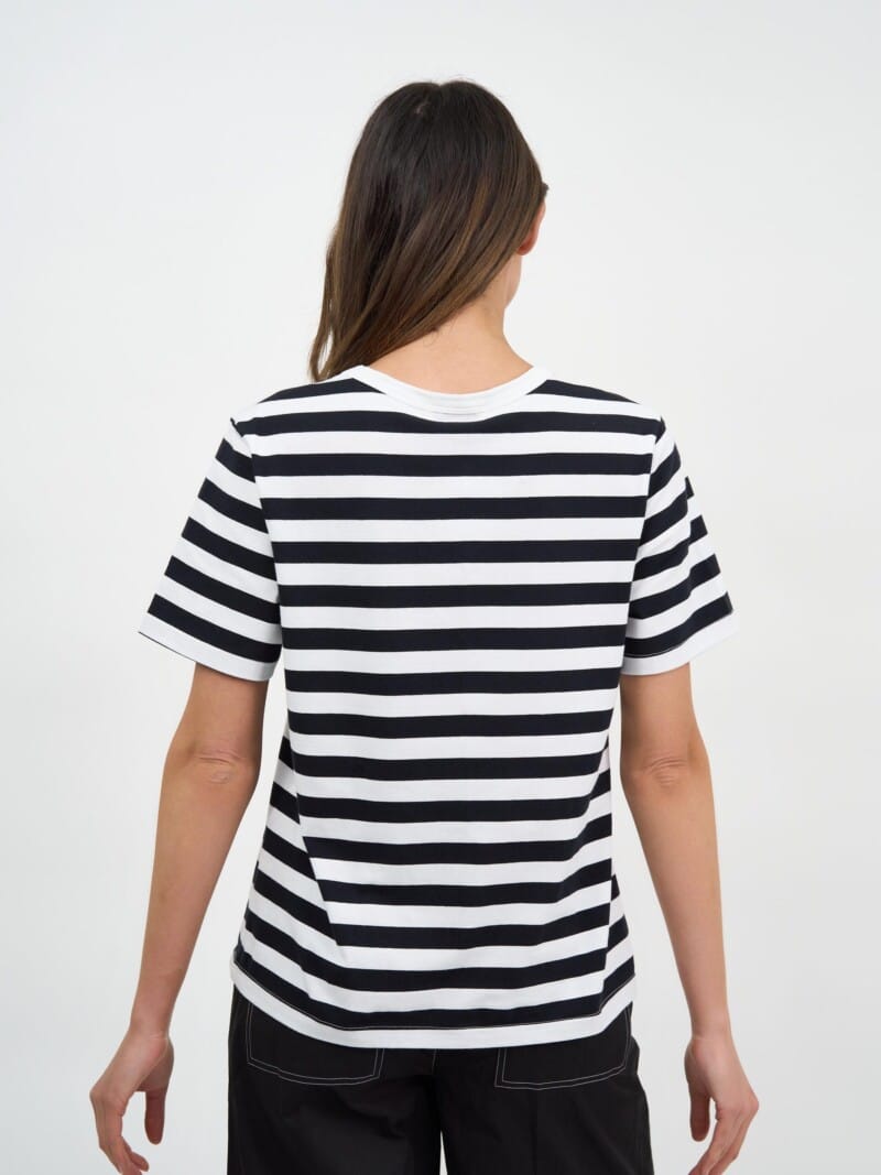 Cotton Jersey Stripe Tee Stripe Liberty Rose