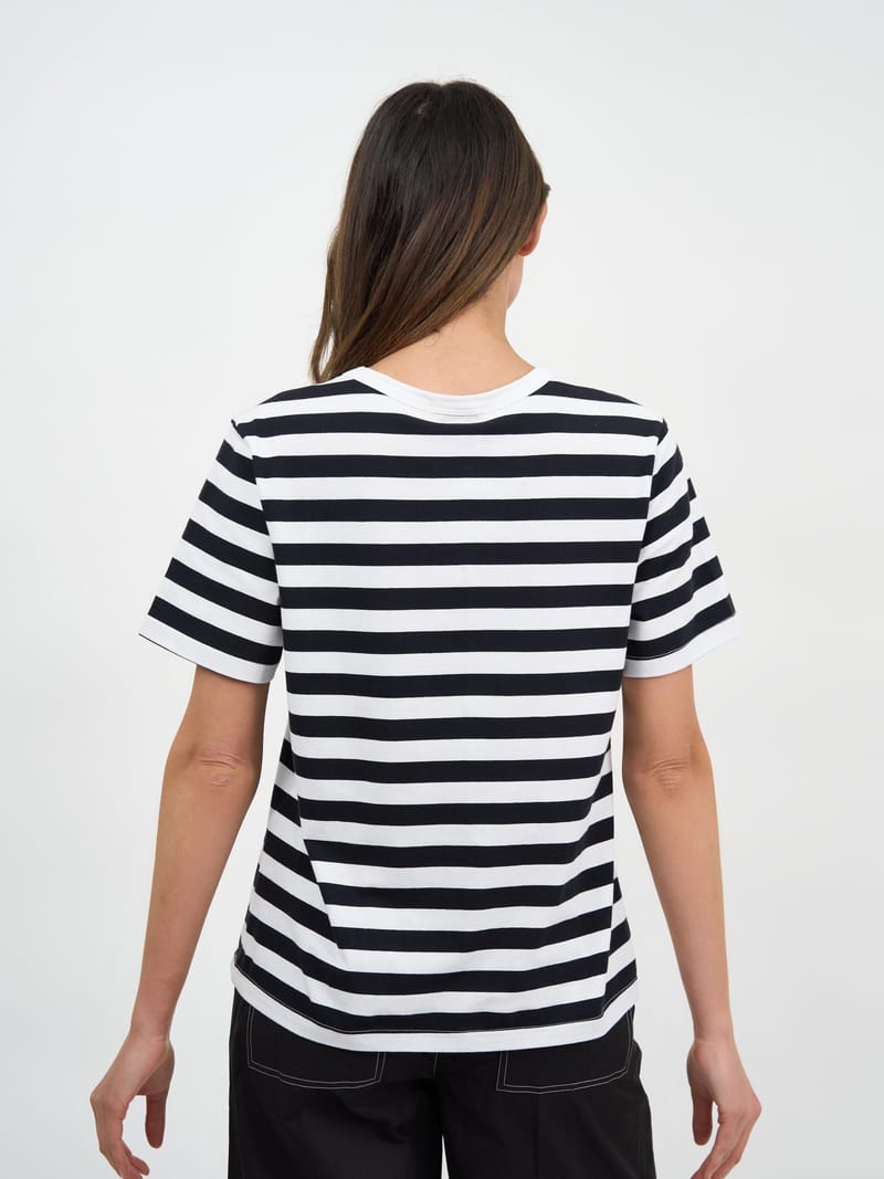 Cotton Jersey Stripe Tee Stripe Liberty Rose