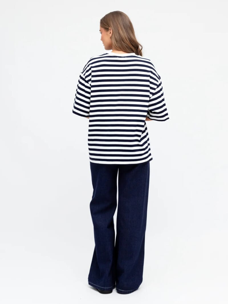 Stitch Detail Straight Jean Indigo Ebby & I