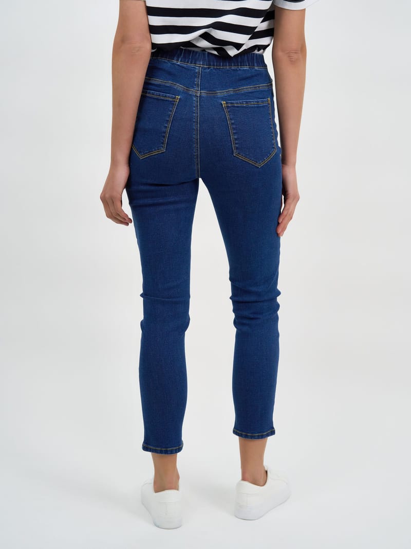 Chicago Stretch Pull On Jeans Dark Denim Threadz