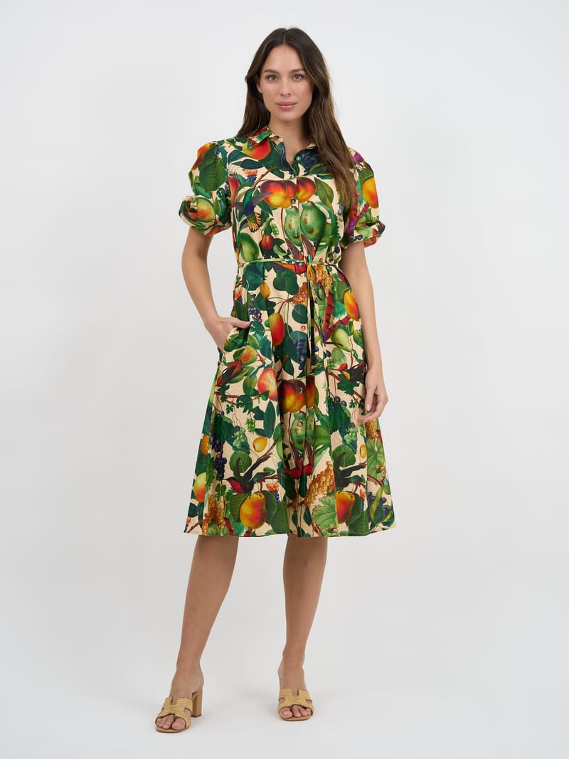 Relaxed Shirt Dress Peach Liberty Rose