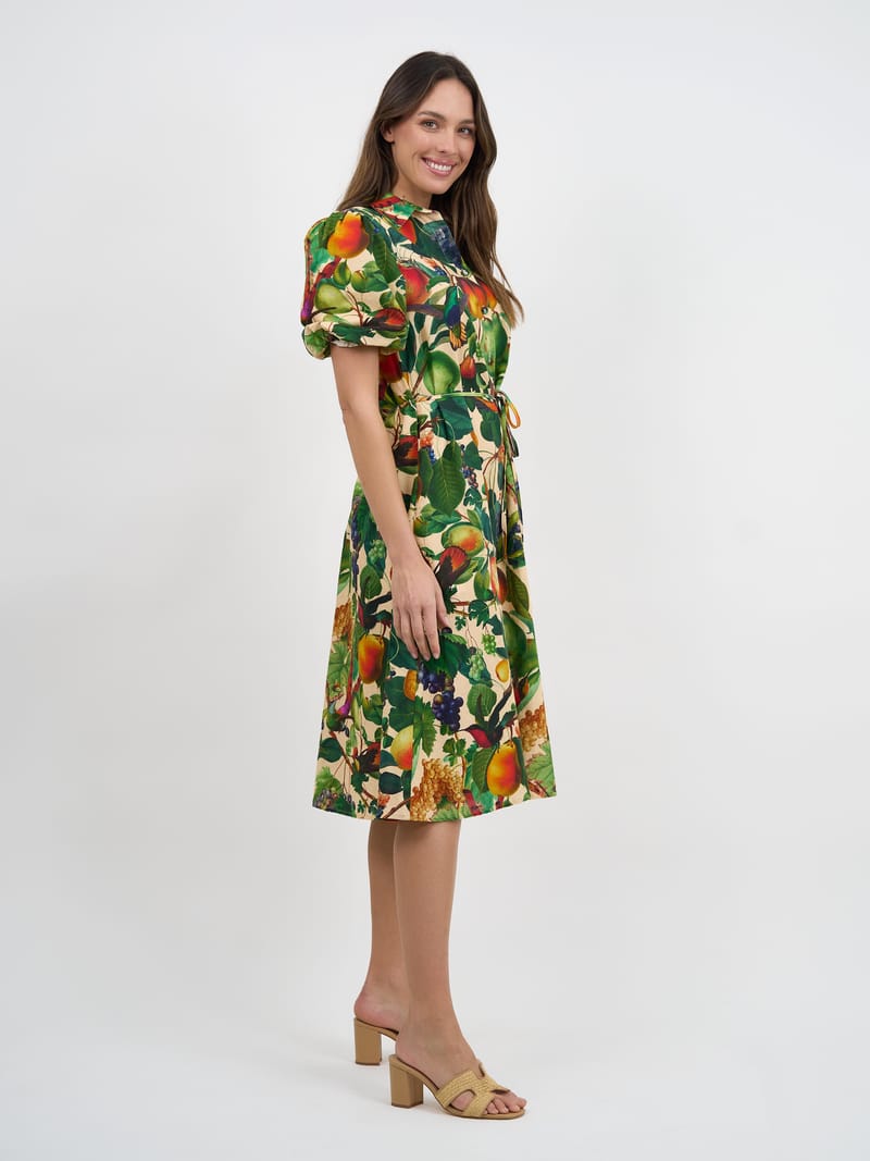Relaxed Shirt Dress Peach Liberty Rose