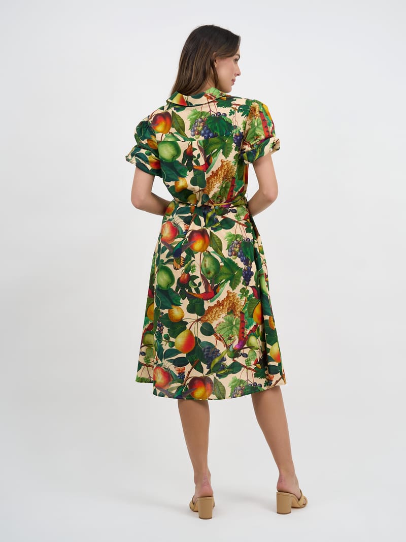 Relaxed Shirt Dress Peach Liberty Rose