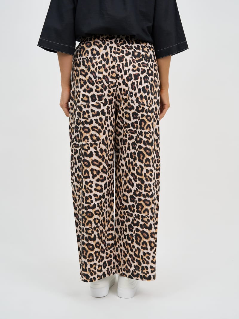 Pocket Detail Cotton Pant Natural Liberty Rose
