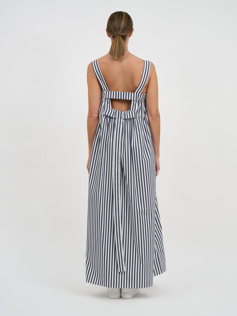 Bow Back Detail Sundress Slate Liberty Rose