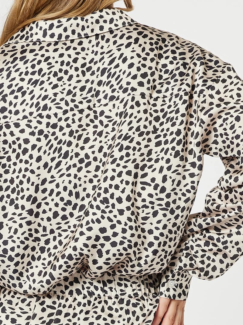 Pebble Spot Print Shirt Stone Threadz