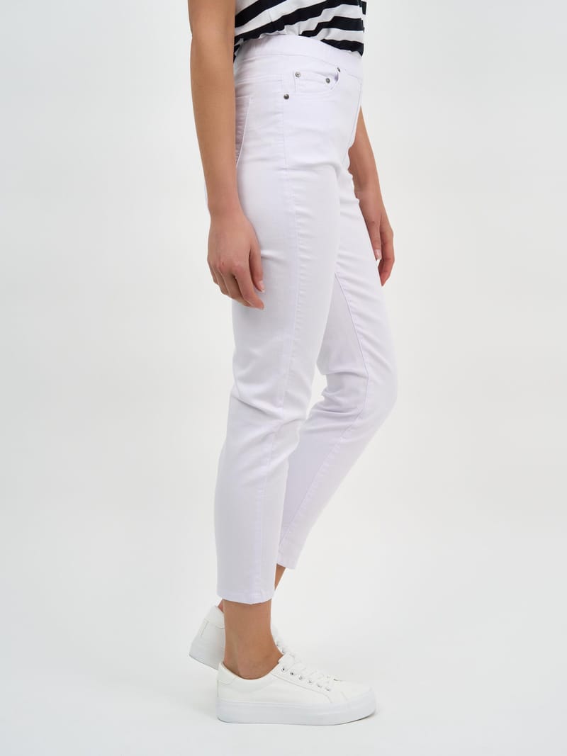 Chicago Stretch Pull On Jeans White Threadz