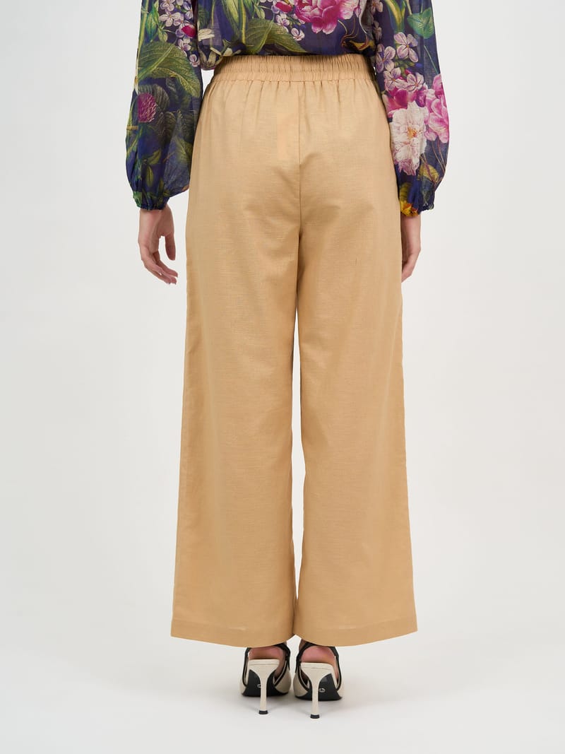 Linen Relaxed Pant Camel Liberty Rose