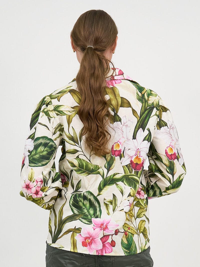 Relaxed Long Sleeve Shirt Khaki Liberty Rose