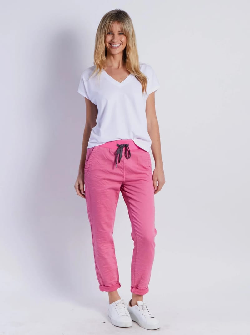 Chino Jogger Pink Leoni