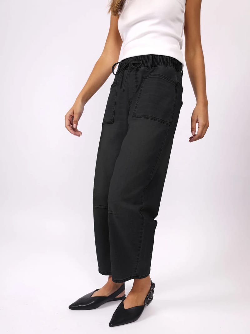 Leo Barrel Jean Black Leoni