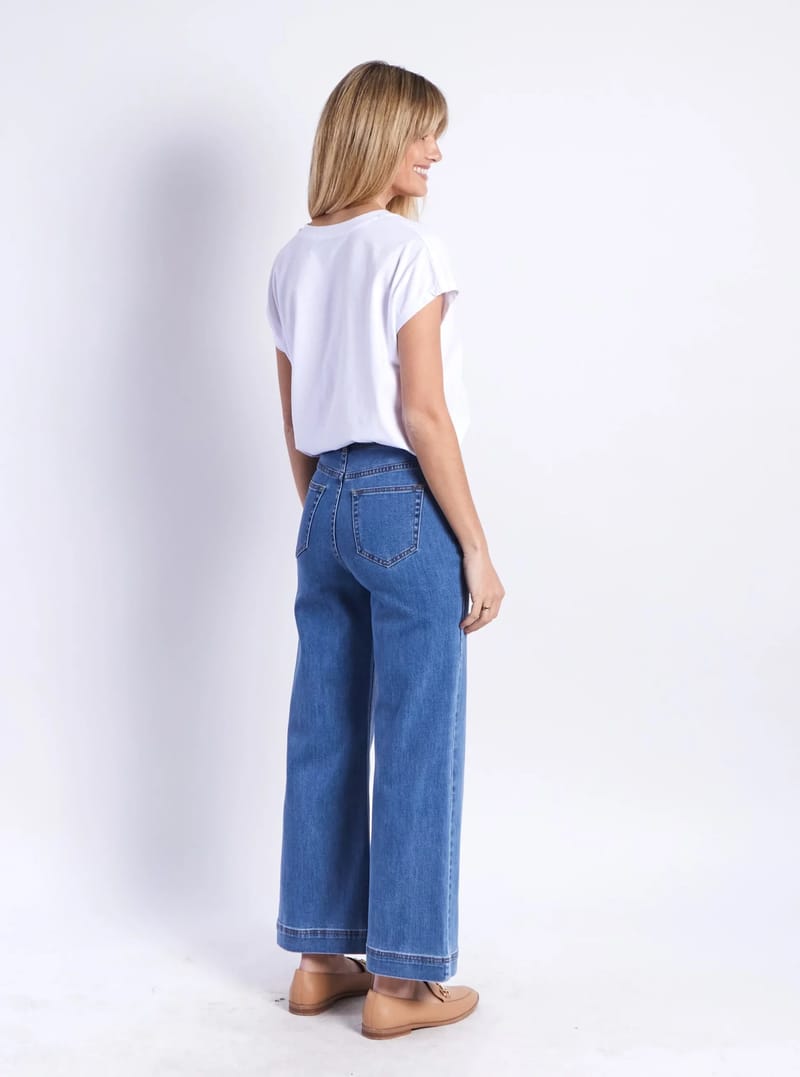 Stitch Front Denim Jean Blue Leoni
