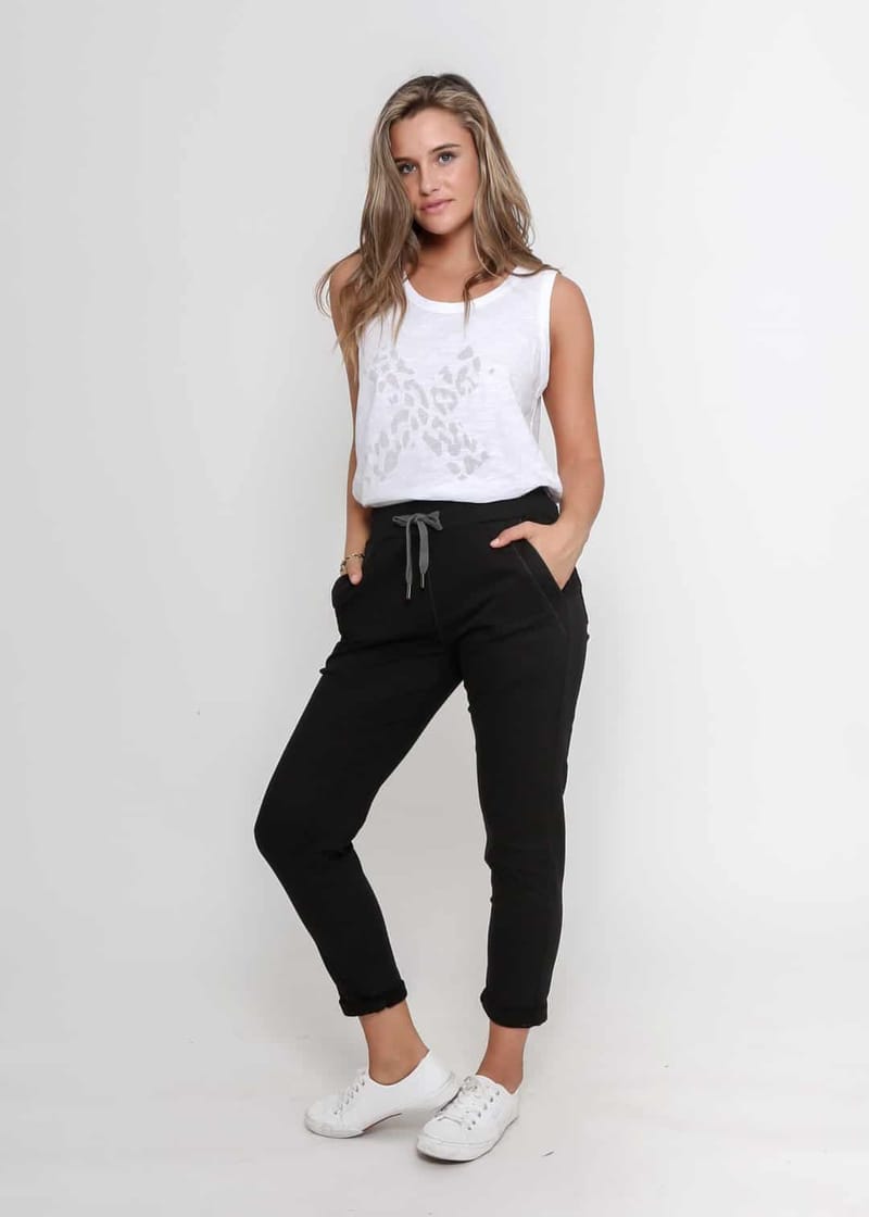 Chino Jogger Black Leoni