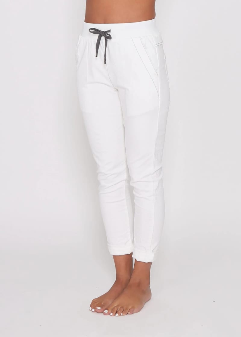 Chino Jogger White Leoni