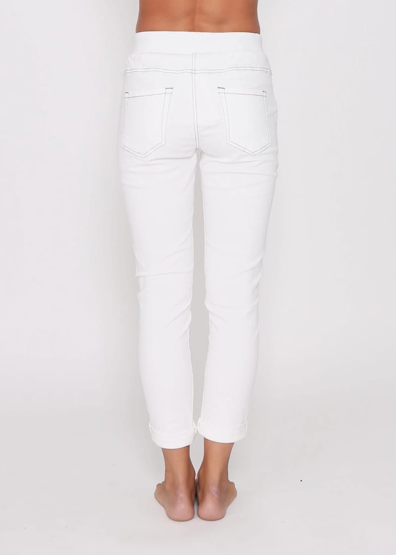 Chino Jogger White Leoni