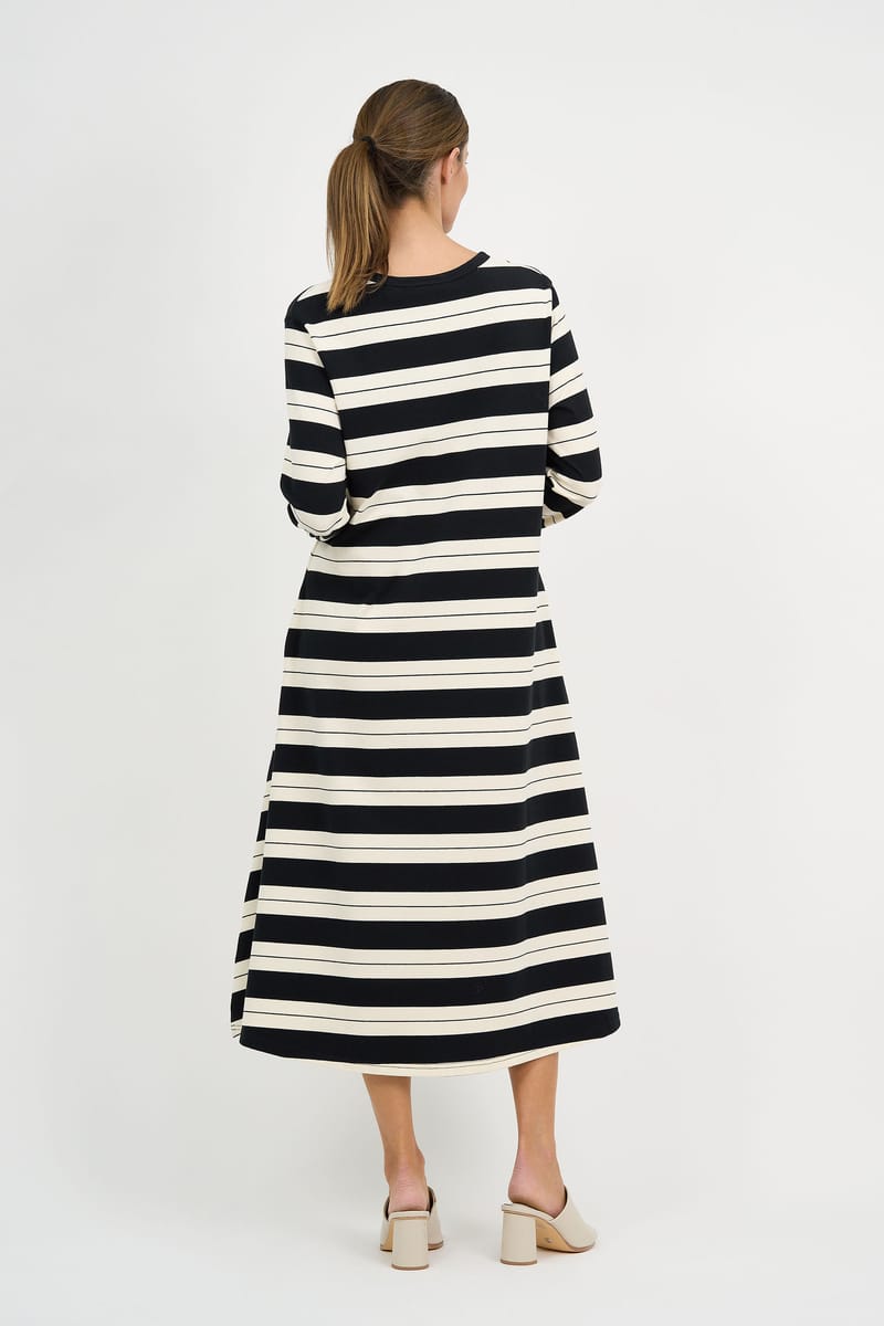 Cotton Jersey Dress Black Liberty Rose
