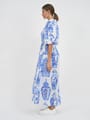 Maxi Cotton Shirt Dress - Image 4