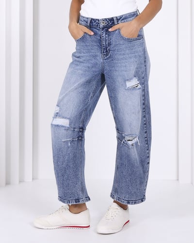 Theo Barrel Jean Blue Monaco Jeans