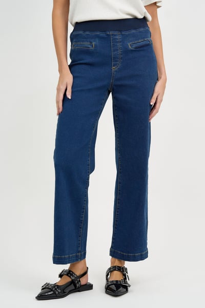 Maddy Wide Leg Jean Dark Denim Threadz