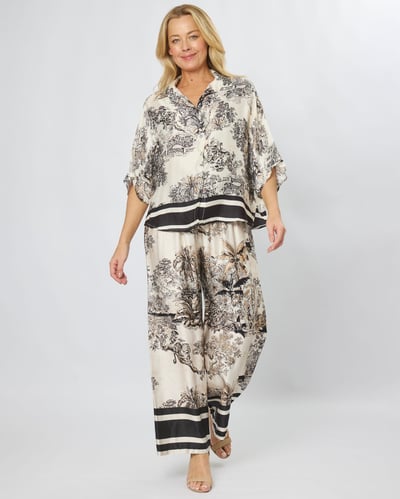 Viscose Shirt Black La Strada