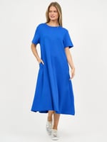 Cotton Jersey Stripe Dress Orchid Liberty Rose