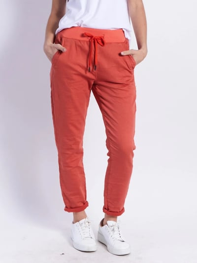 Riley Jogger Pants Rust Leoni