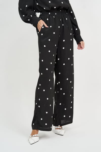 Viscose Relaxed Pant Black Liberty Rose